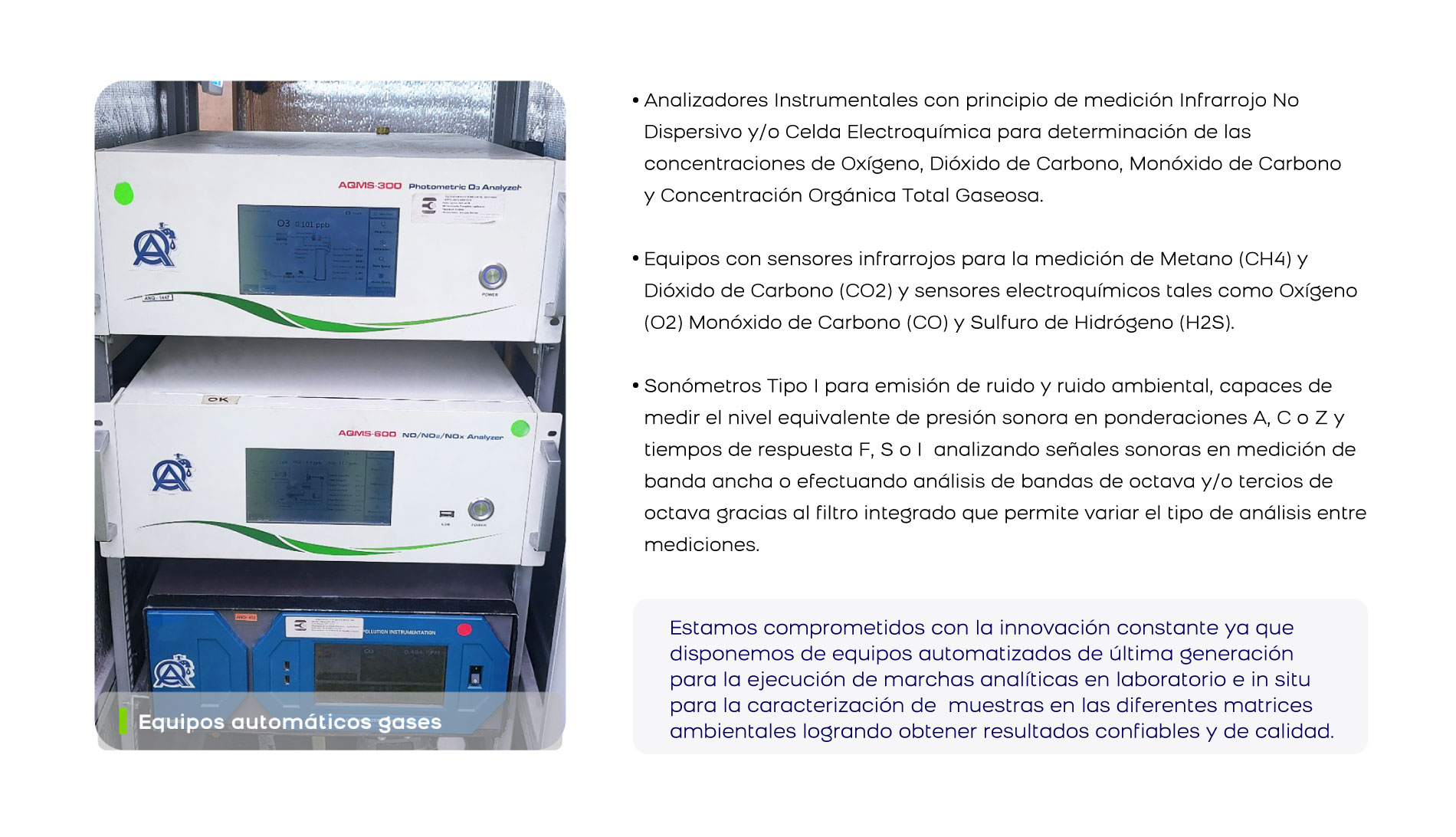 Equipos automáticos gases