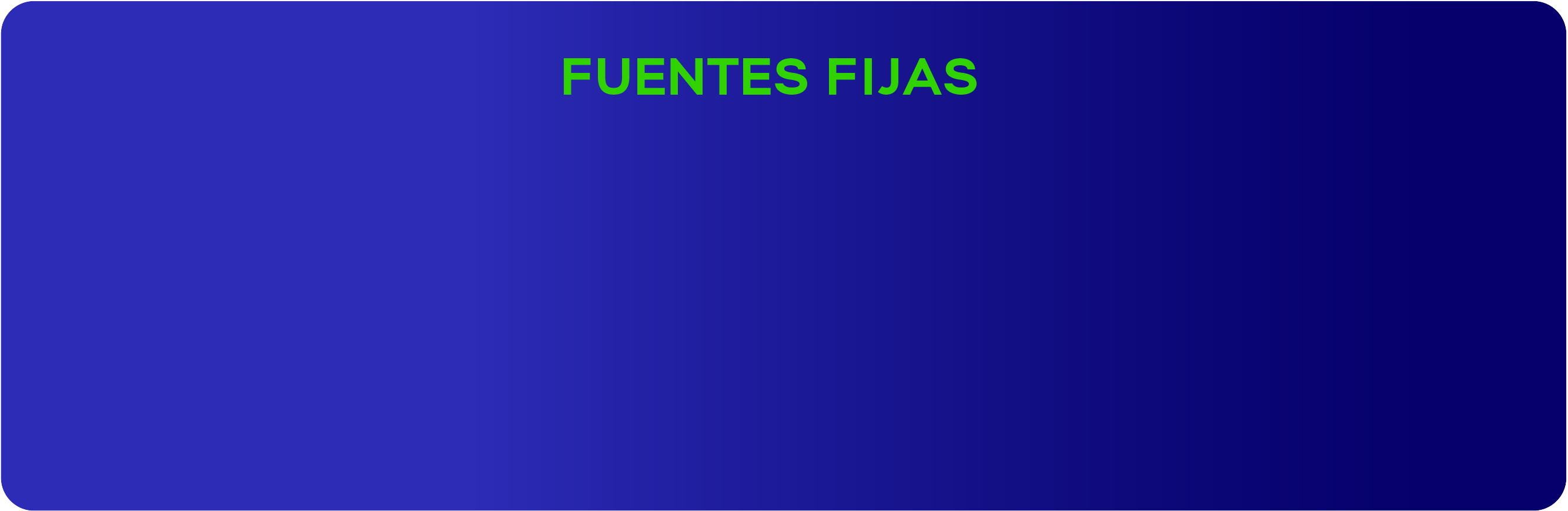 Fuentes fijas