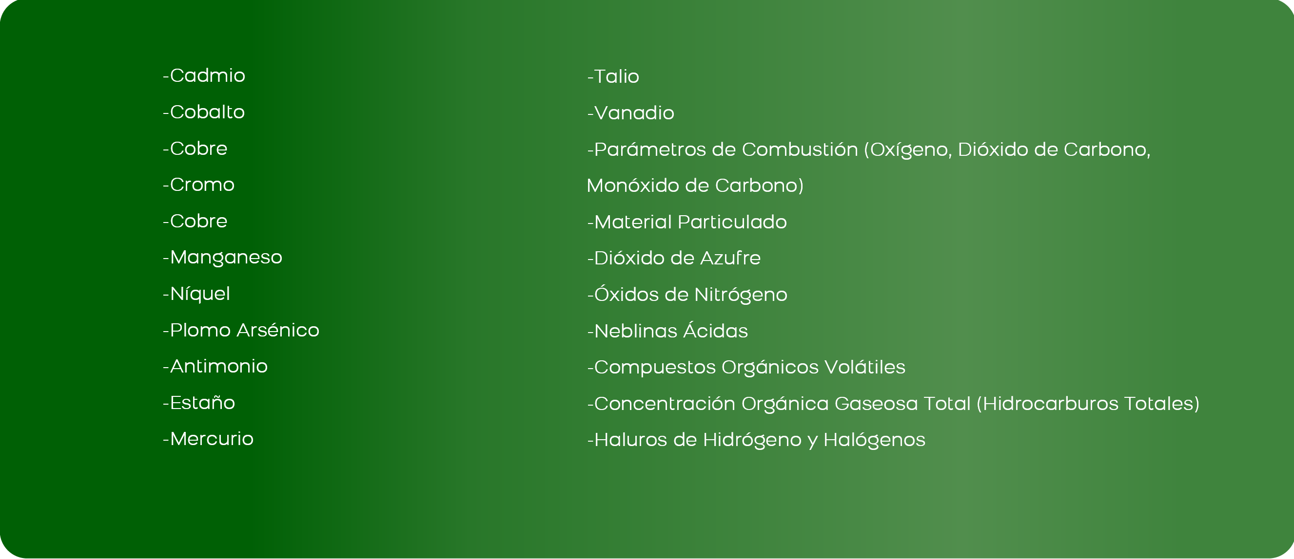 Fuentes fijas