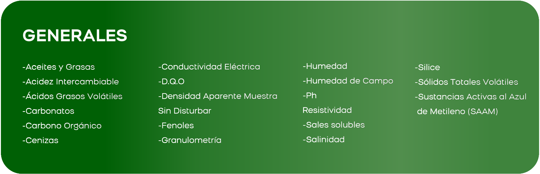 Analisis Agua